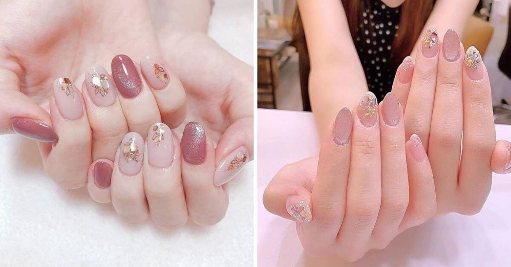 creative styles for nude nails