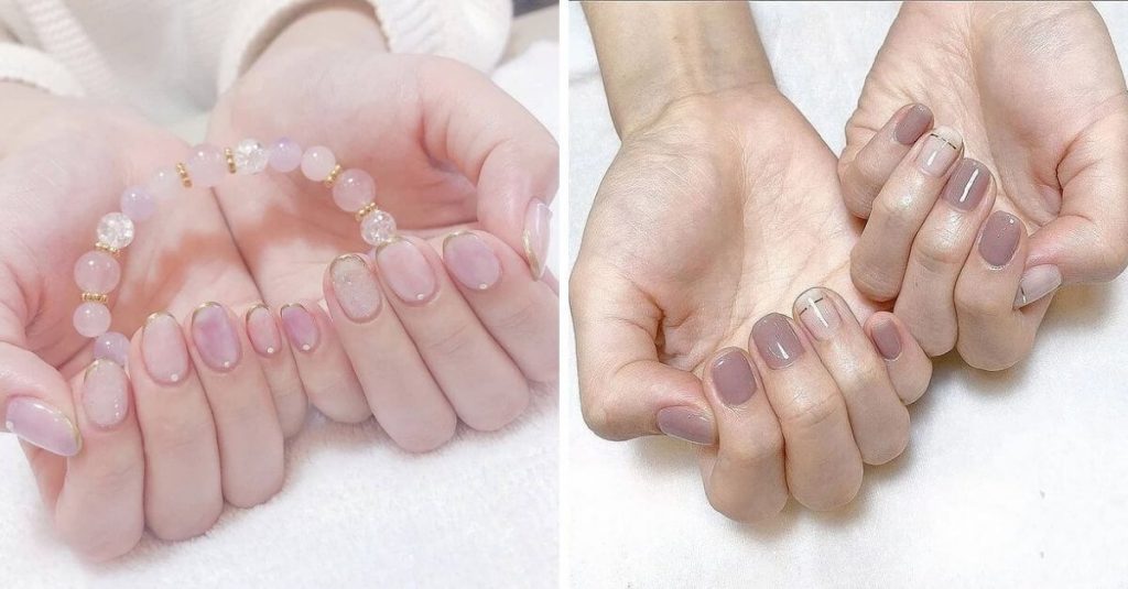light colored nails ideas